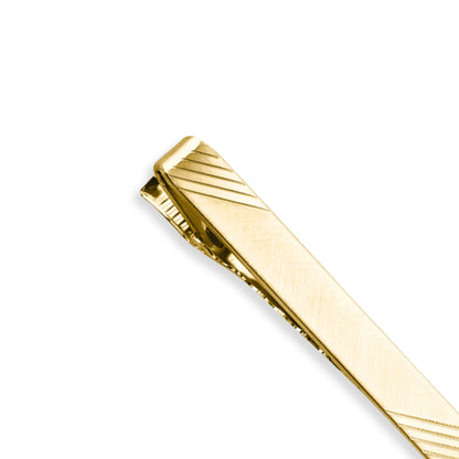 14K Gold Diagonal Tie Bar