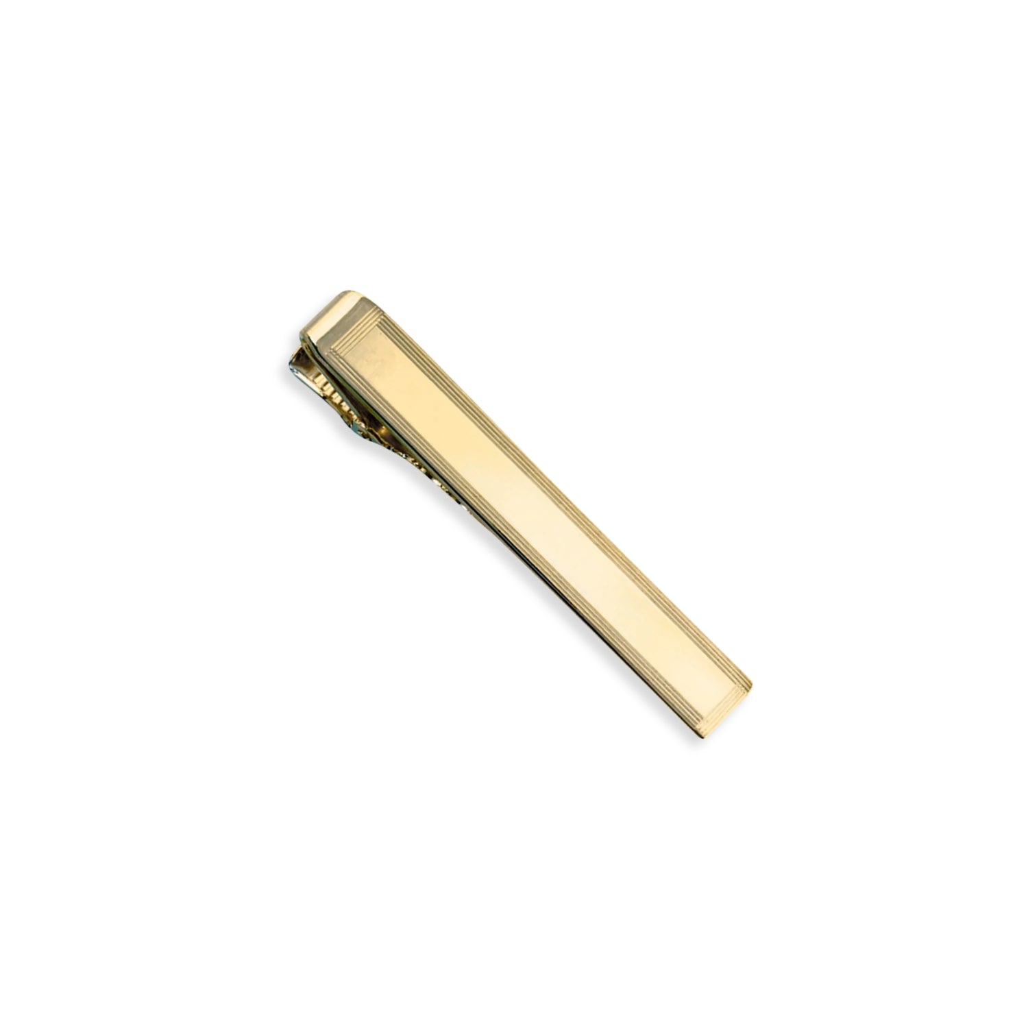 14K Gold Four Line Tie Bar