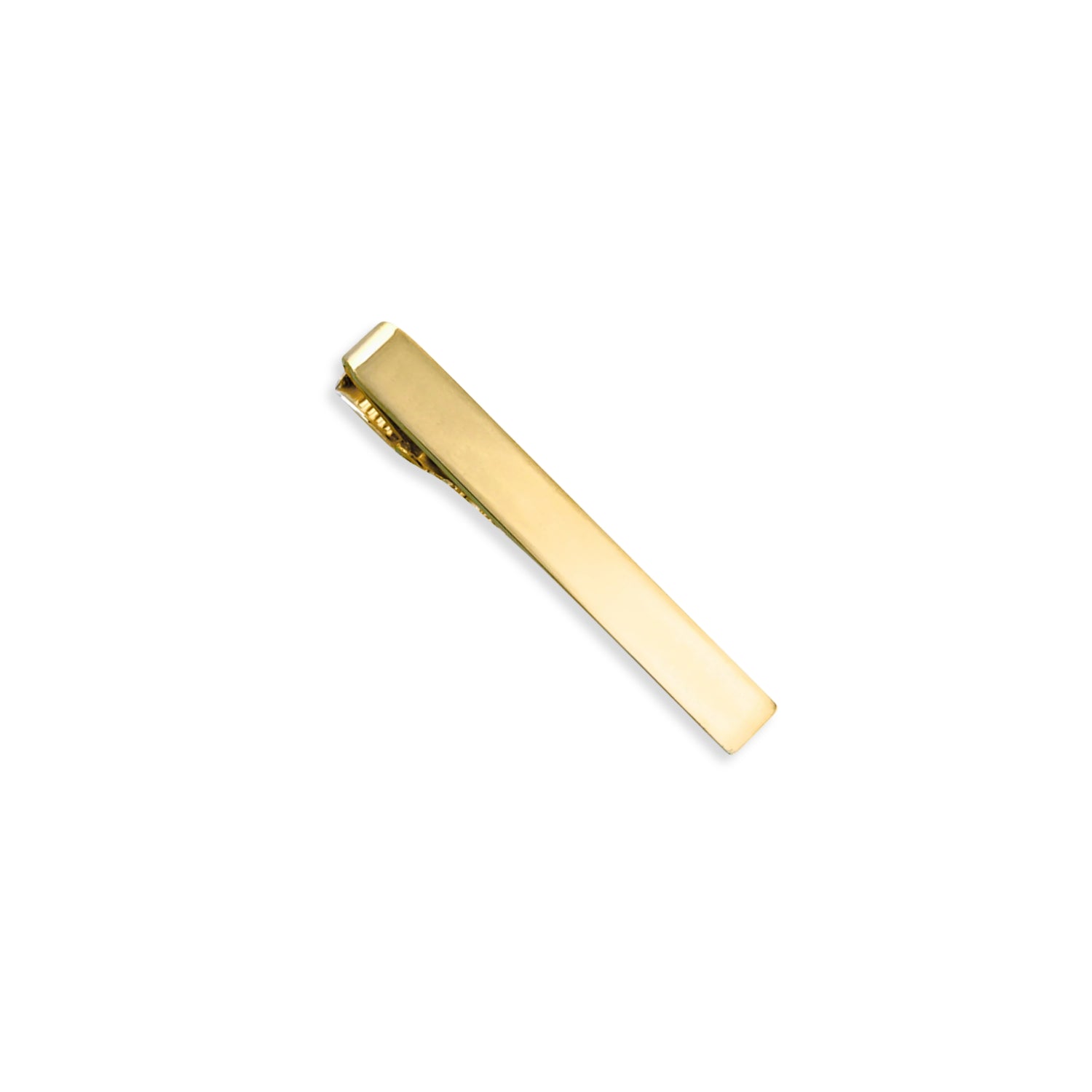 14K Gold Plain Tie Bar