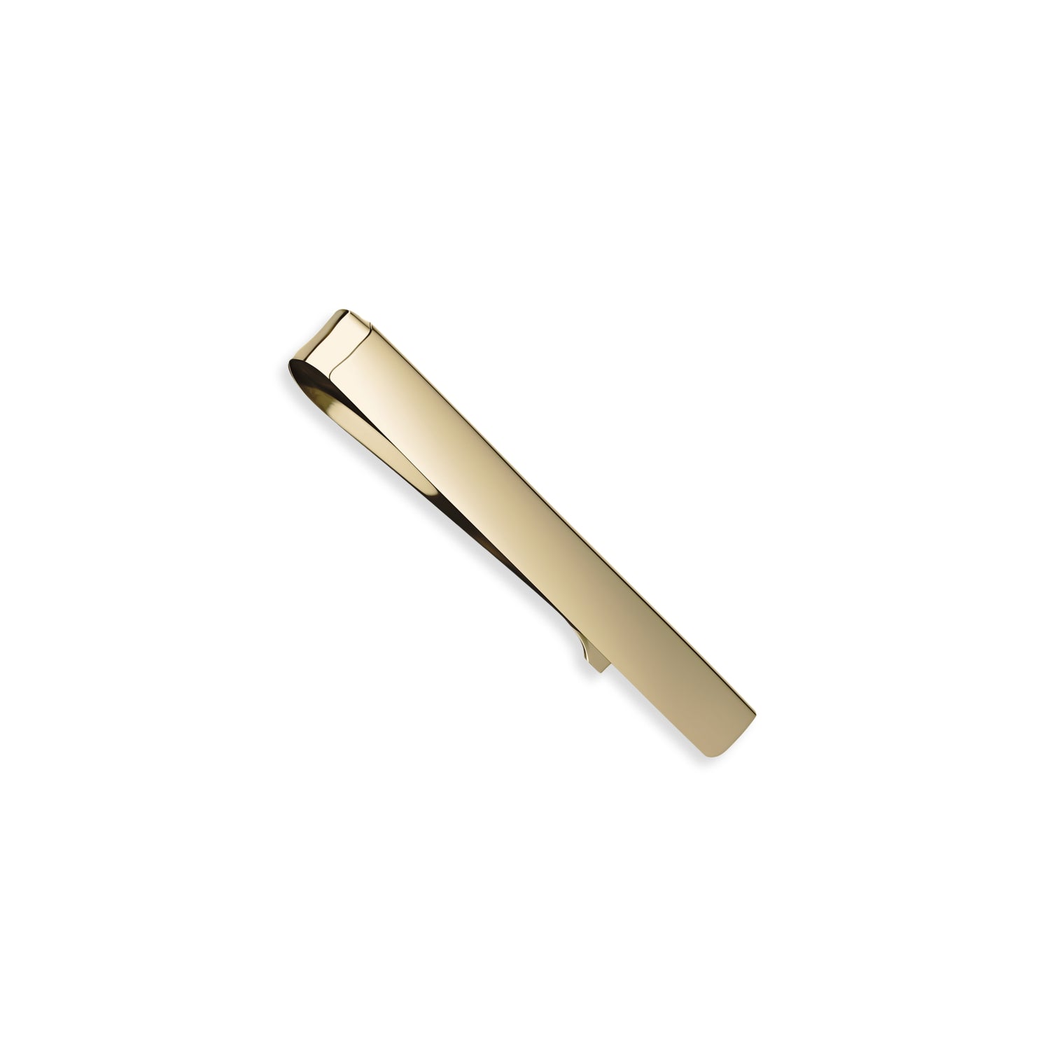 14K Gold Thin Tie Slide