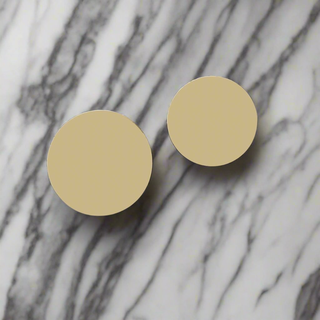 14K Gold Plain Blazer Button | The Lanam Shop