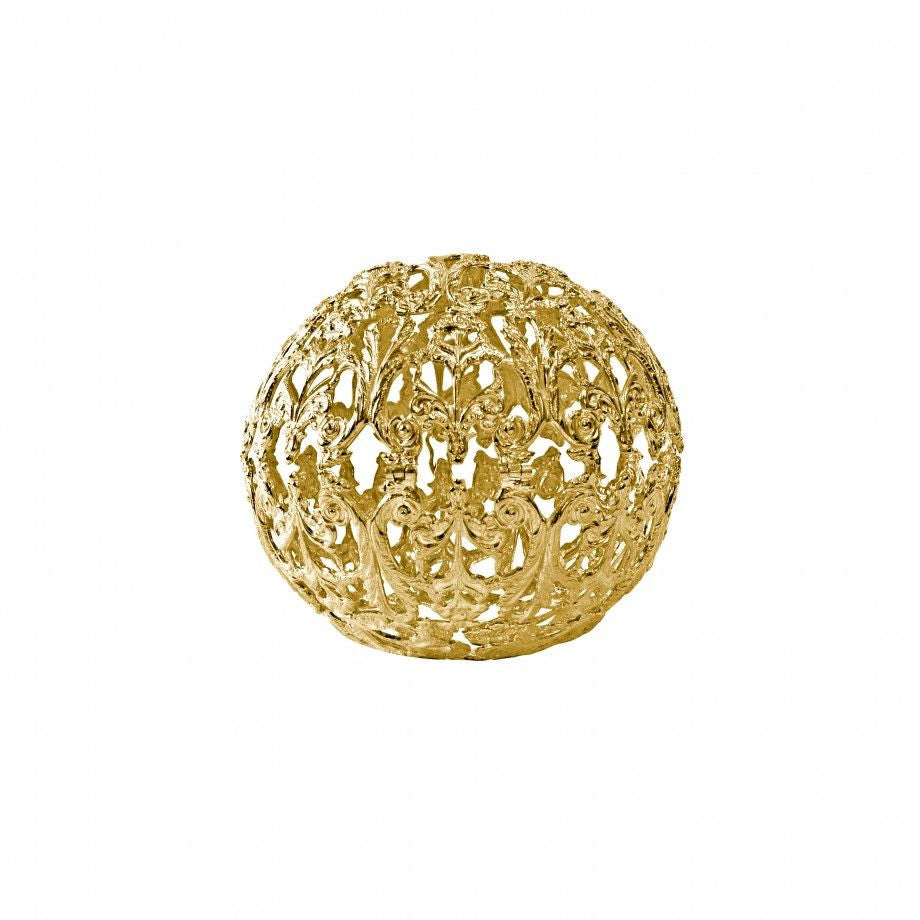 Floral Spherical Box (Gold Flash Finish)