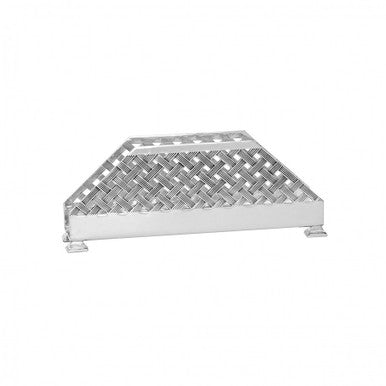 Basketweave Silverplate Napkin Holder