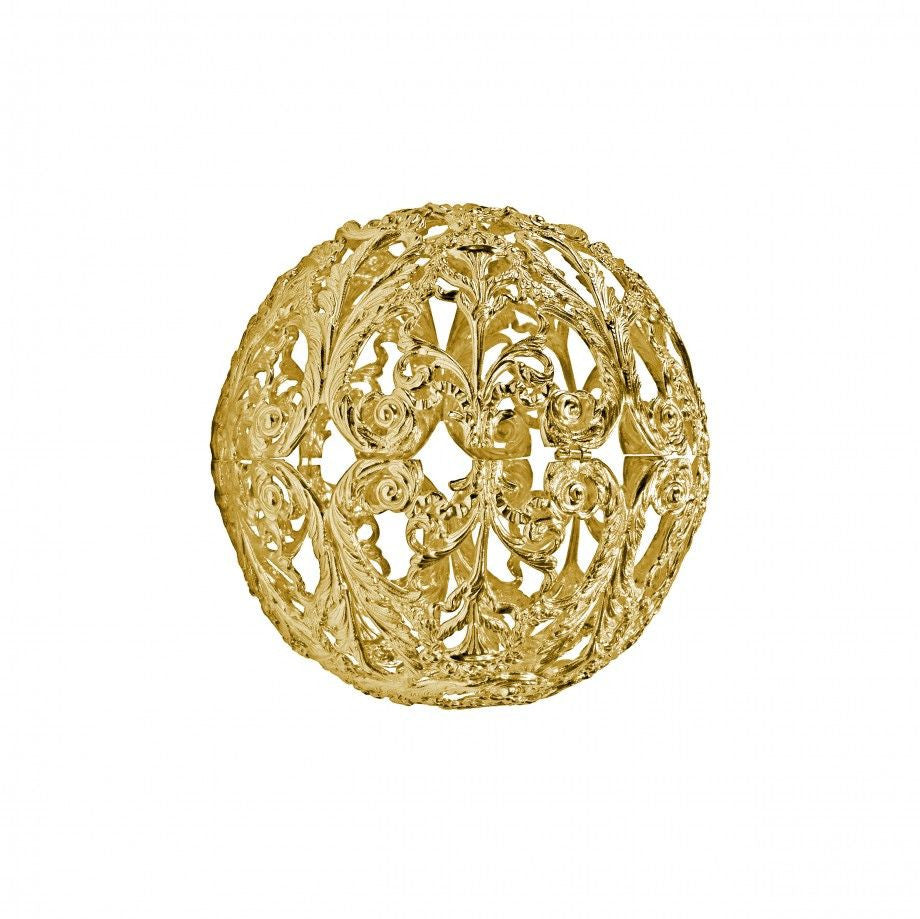 Floral Spherical Box (Gold Flash Finish)
