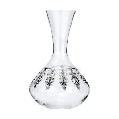 Garden Blooms Silverplate Decanter