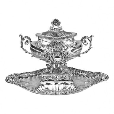 Rococo Sterling Silver Tureen