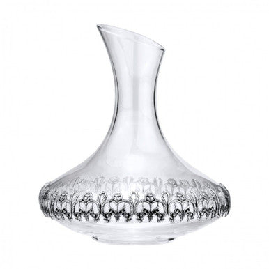 Floral Scroll Silverplate Decanter