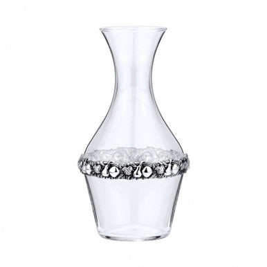 Fruit Motif Silverplate Decanter