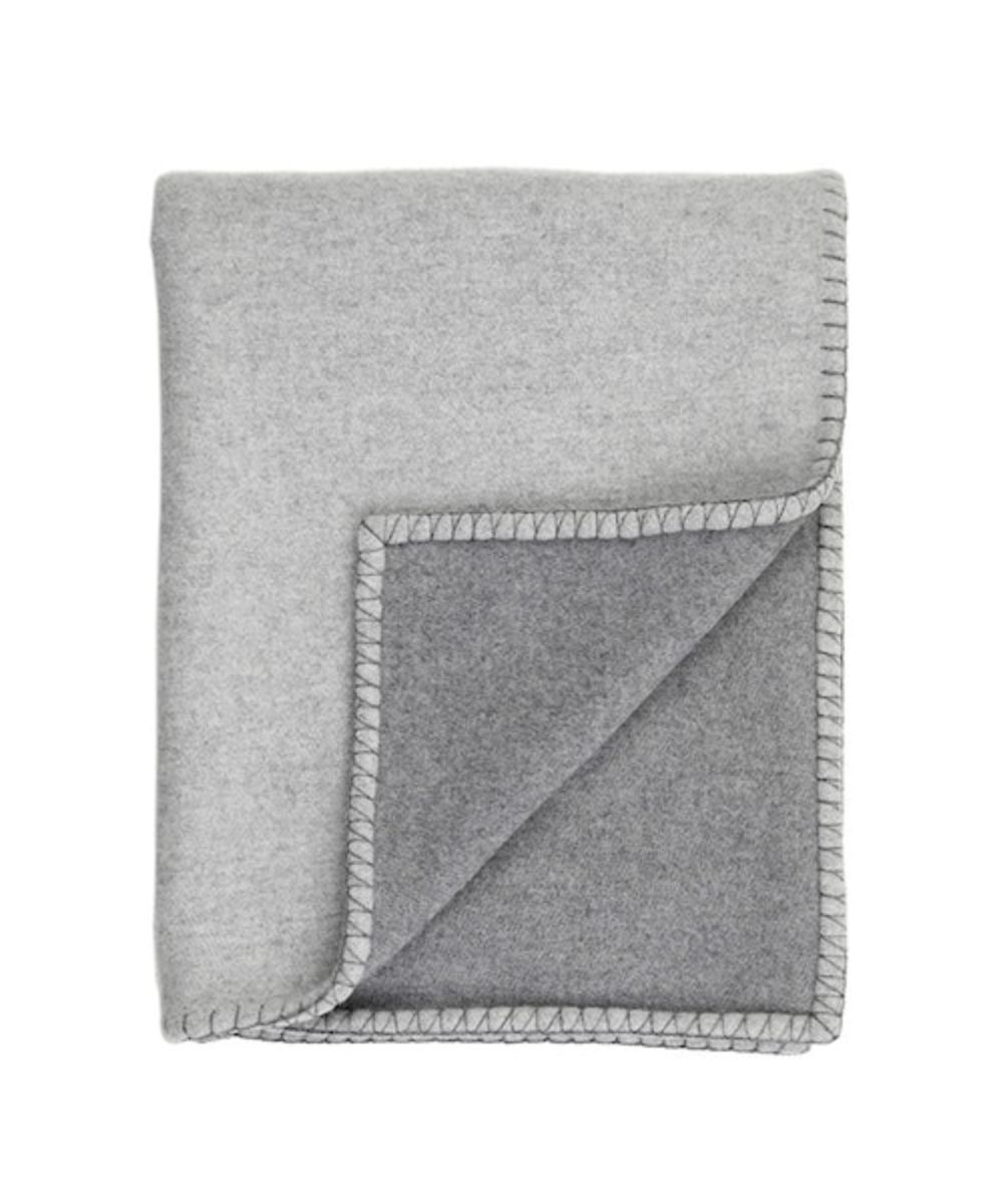 Johnstons Merino and Cashmere Reversible Blanket Stitched Sofa Throw