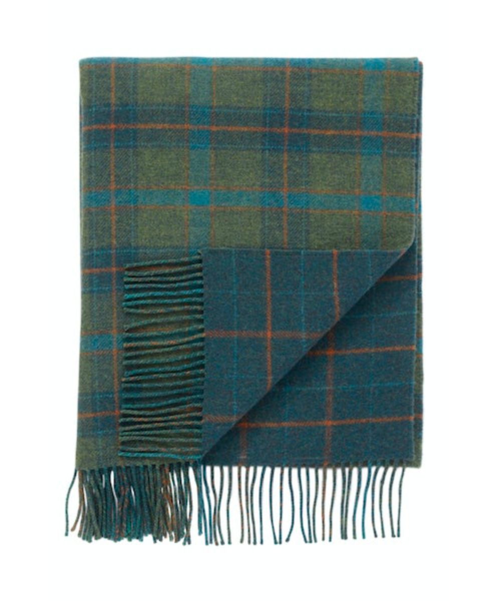 Johnstons Lambswool Double Face Check Sofa Throw