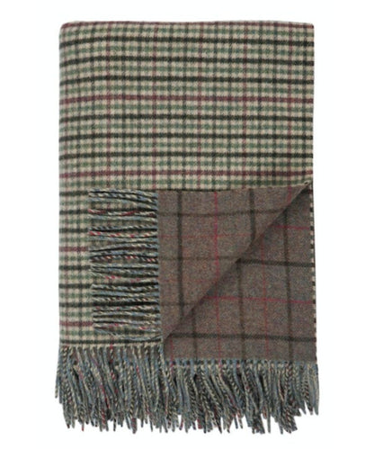 Johnstons Lambswool Double Face Check Sofa Throw