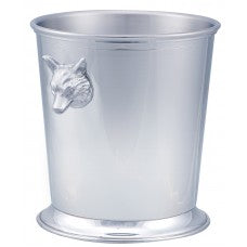 Fox's Head Pewter Wine Bucket with Handles