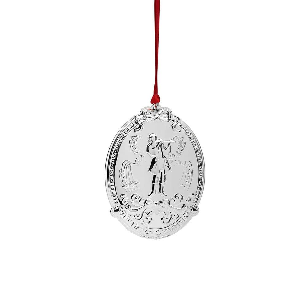 Towle 2022 11th Edition Silverplate 12 Days of Christmas Ornament — “Eleven Pipers Piping”