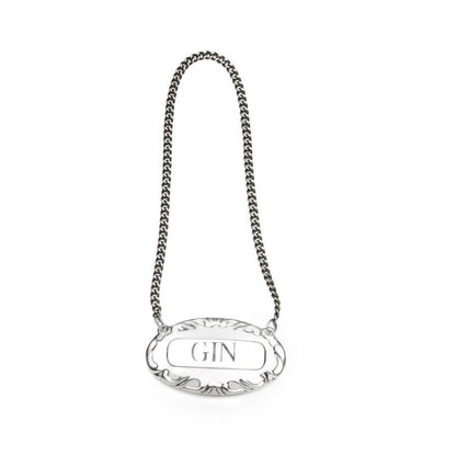 Empire Silver Liquor Labels in Sterling Silver (Gin)