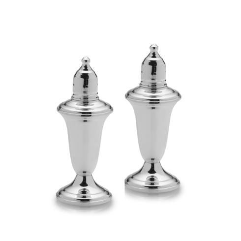 Empire Silver Fluted Salt and Pepper Set in Sterling Silver