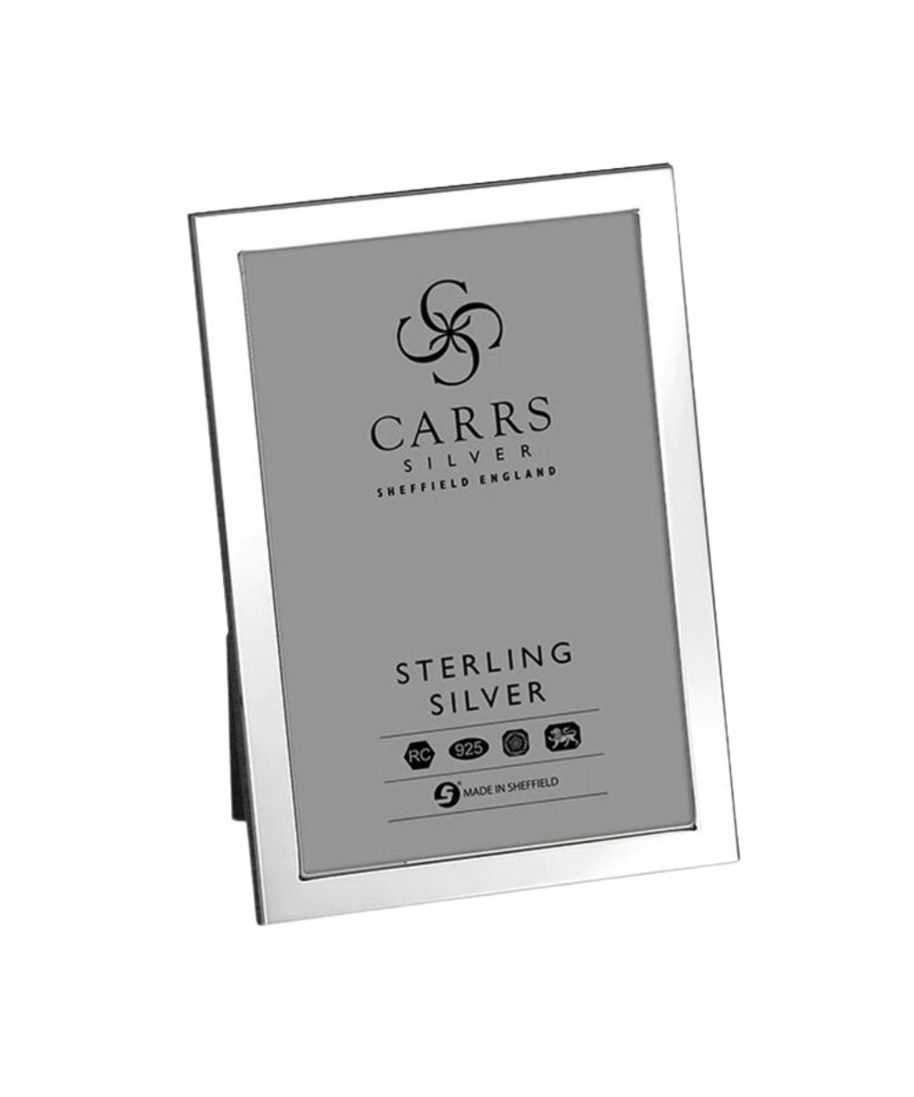 Modern Flat Sterling Silver Frame