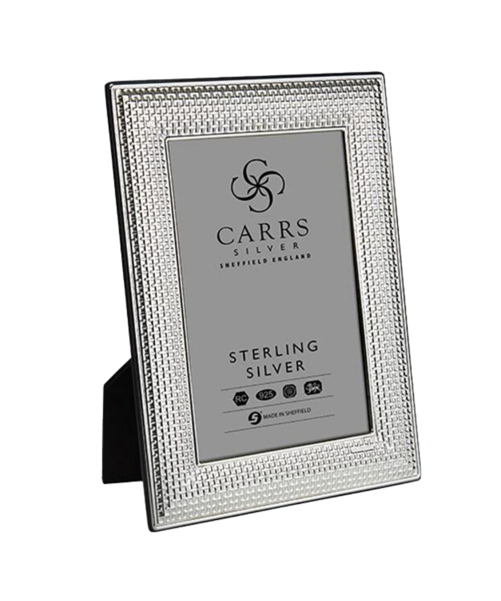 Cross Stitch Sterling Silver Frame