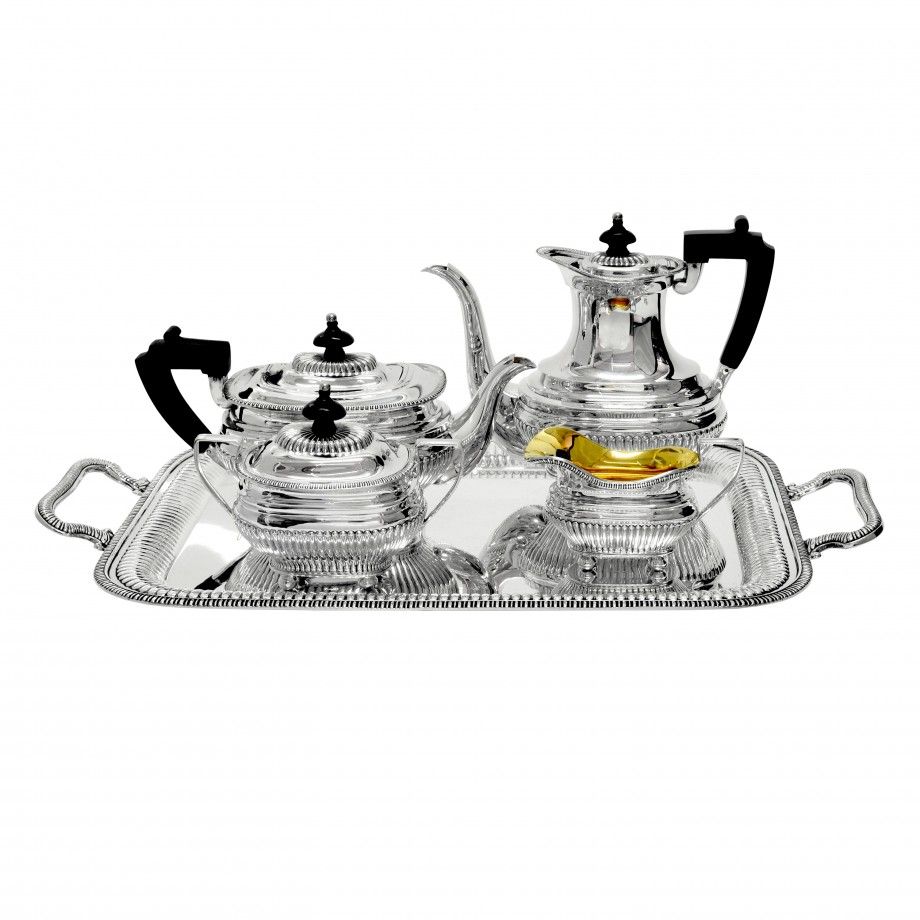 Queen Anne Sterling Silver Tea & Coffee Service