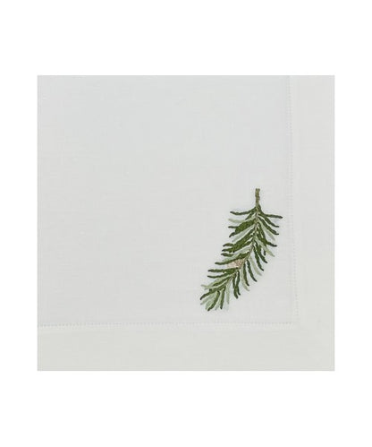 Christmas Branch Hand Embroidered Table Linens Collection