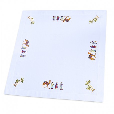 Three Kings of the Orient Hand Embroidered Table Linens Collection