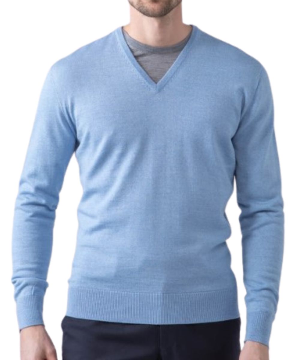 Johnstons Merino Wool V-Neck Sweater