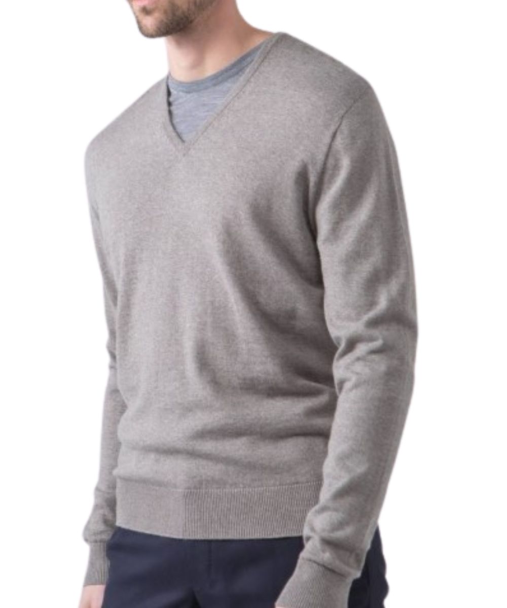 Johnstons Merino Wool V-Neck Sweater