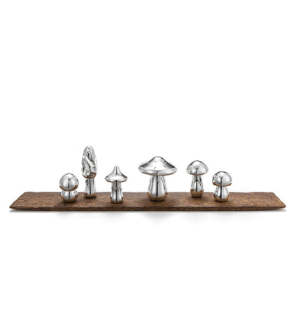 Mushroom Rectangular Centerpiece by Wolfgang Joop in Sterling Silver
