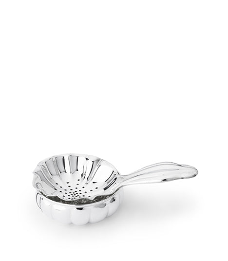 Tea Strainer Set by Otto Prutscher in Sterling Silver