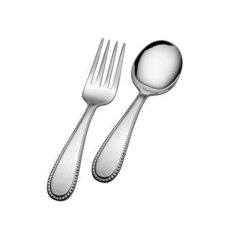 Gorham Bead Baby Feeding Set in Sterling Silver