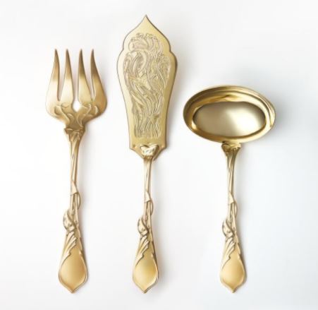 Au Bord de la Mer Vermeil Cutlery Collection