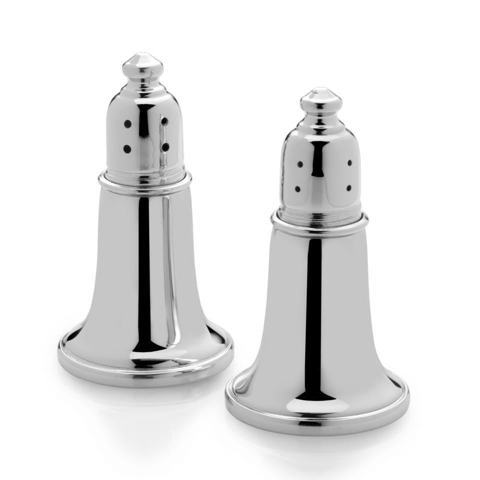 Empire Silver Salt and Pepper Shakers in Pewter (Set of Two)