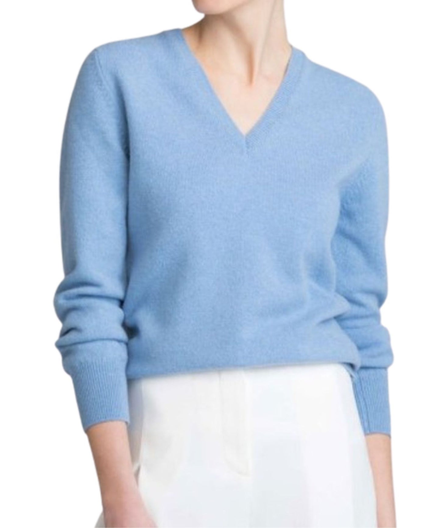 Johnstons Lambswool Classic V-Neck Sweater