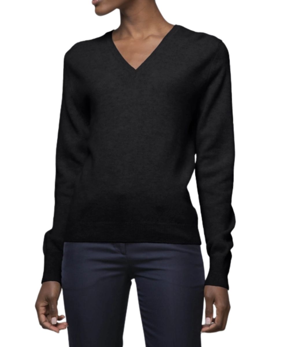 Johnstons Lambswool Classic V-Neck Sweater