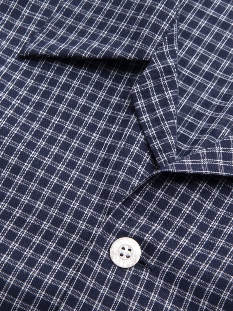 Brushed Cotton Fine Check Pajamas