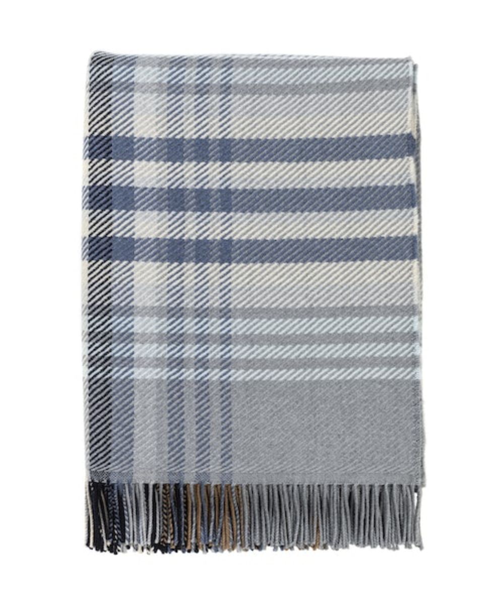 Johnstons Extra Fine Merino Wool Lofty Twill Check Throw