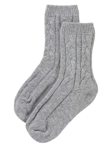 Johnstons Women's Cashmere Cable Bed Socks