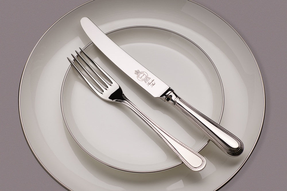 Bead "Flatware" Cutlery Collection in Silverplate