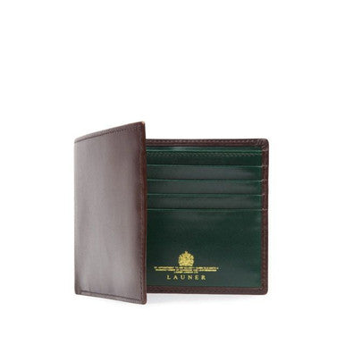 Eight Credit Card Wallet in Dark Brown with Racing Interior