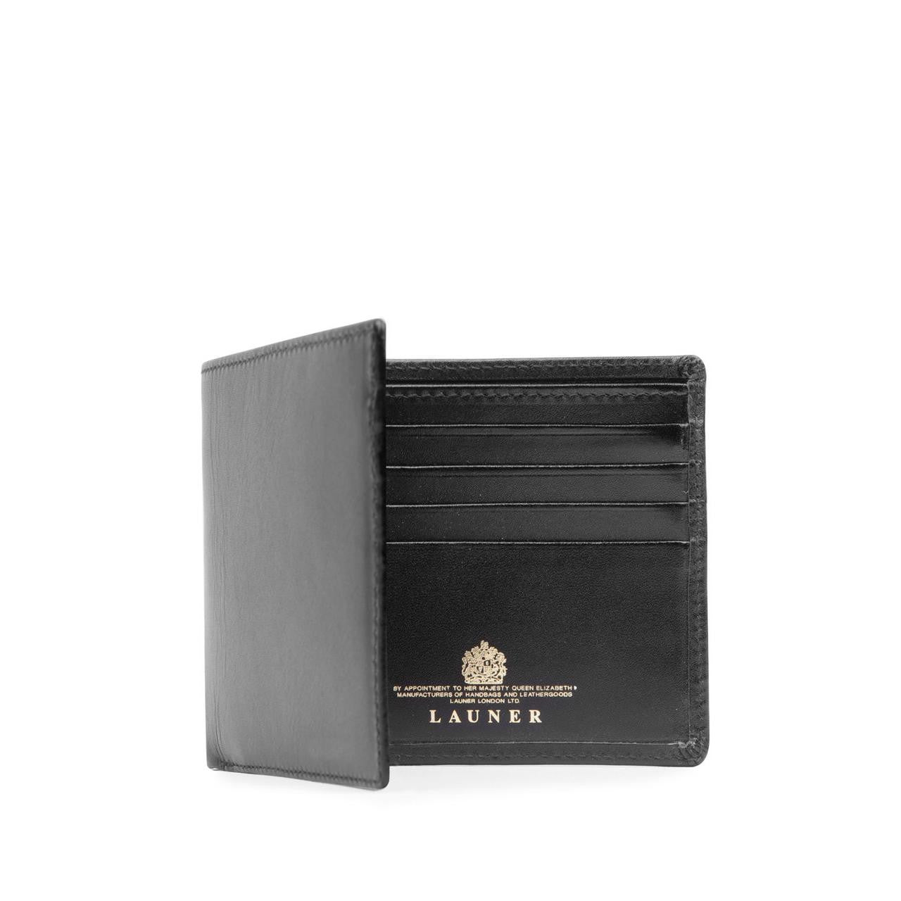 Launer Eight Credit Card Wallet, Black/Black