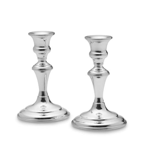 Empire Silver Classic Candlestick Pair in Pewter 6" High