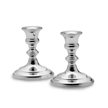 Empire Silver Classic Candlestick Pair in Pewter 4.5" High
