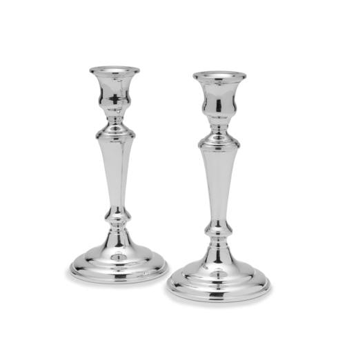 Empire Silver Classic Candlestick Pair in Pewter 8" Haigh