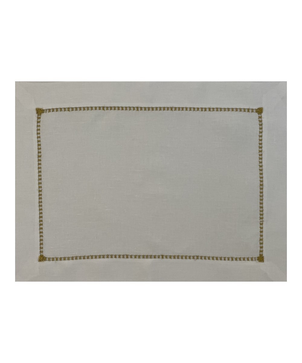 Shield Hand Embroidered Table Linens Collection