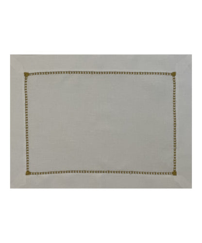 Shield Hand Embroidered Table Linens Collection