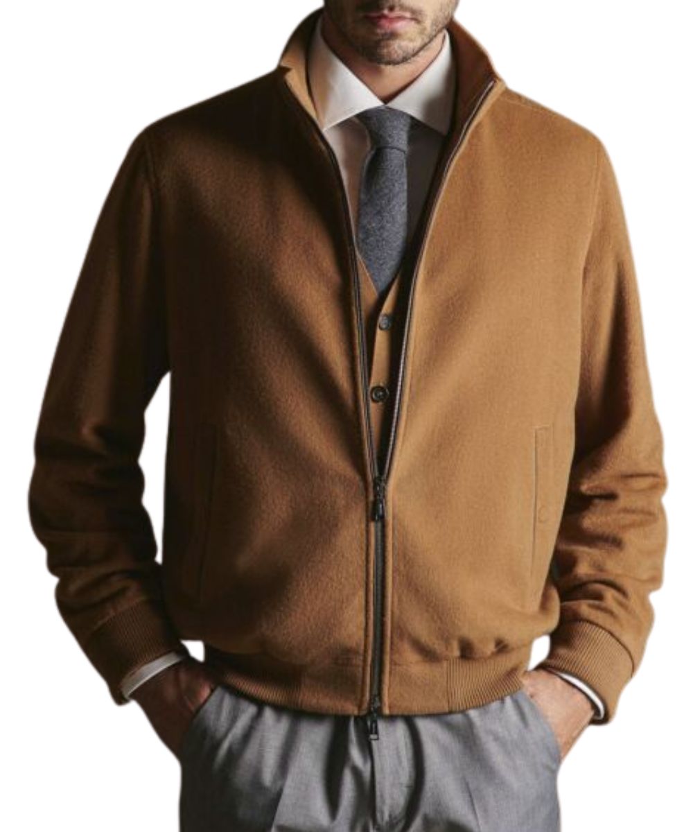 Pure Vicuña Bomber Jacket