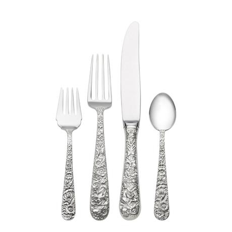 Repousse Sterling Silver Flatware Collection