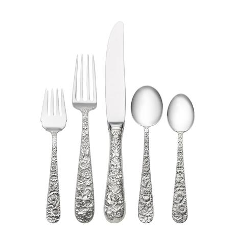 Repousse Sterling Silver Flatware Collection