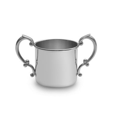 Double Handle Pewter Baby Cup