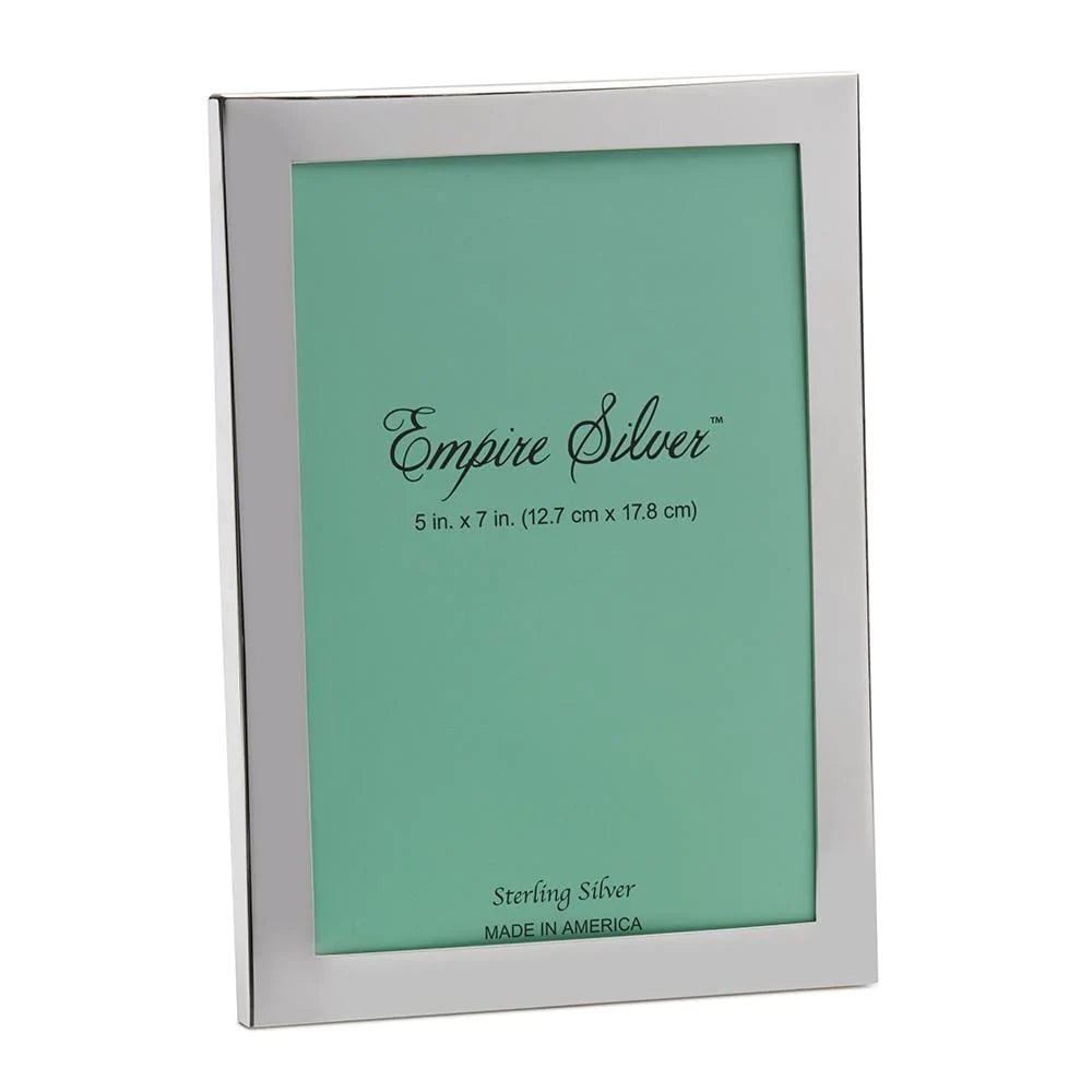 Plain Border Sterling Silver Frame