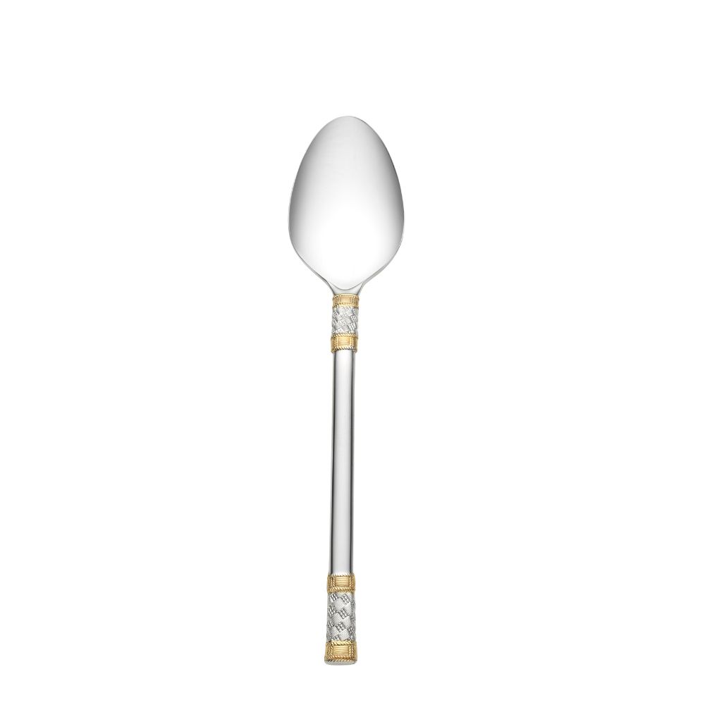 Aegean Weave Sterling Silver Flatware Collection (with Gold Accents)